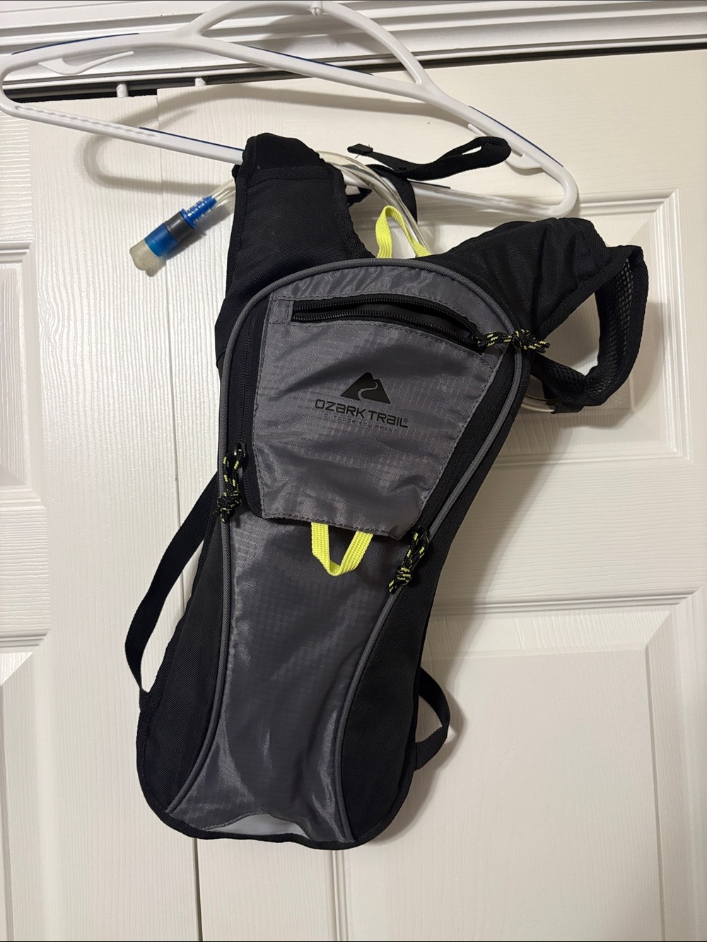Ozark Trail Black & Gray Hydration Sling Pack with Yellow Accents